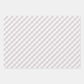 Pink und Gray Halloween Bat, Moon & Gingham Geschenkpapier Set (Vorderseite 3)