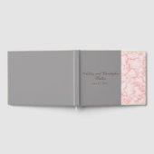 Pink und Gray Marble Wedding Gästebuch (Voll)