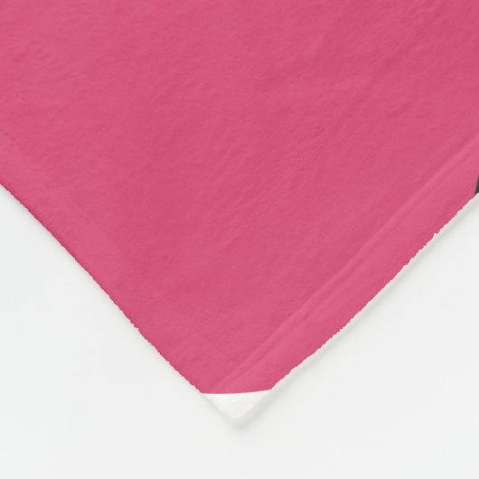 Pink und Gray Polika Dot Fleecedecke (Ecke)