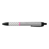 Pink und Gray Teachers Schreibstift Kugelschreiber (Unterseite)