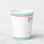 Pink und Green Baby Line Baby Dusche Pappbecher (Rechts)
