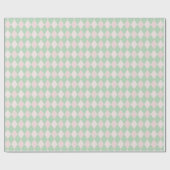 Pink und Green Baby St Patrick's Day Kleine Raute Geschenkpapier (Flach)