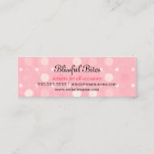 Pink und Green Cake Pops Frohe Ostermarken Mini Visitenkarte (Rückseite)