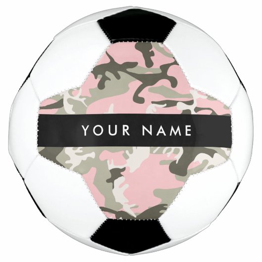 Pink und Green Camouflage Ihr Name Persönlich gest Fußball (Vorderseite)