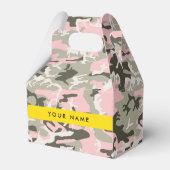 Pink und Green Camouflage Ihr Name Persönlich gest Geschenkschachtel (Vorderseite)