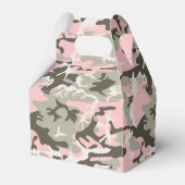 Pink und Green Camouflage Ihr Name Persönlich gest Geschenkschachtel (Rückseite)