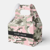 Pink und Green Camouflage Ihr Name Persönlich gest Geschenkschachtel (Vorderseite)