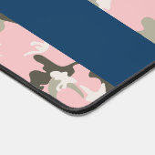 Pink und Green Camouflage Ihr Name Persönlich gest Schreibtischunterlage (Ecke)