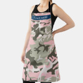 Pink und Green Camouflage Ihr Name Persönlich gest Schürze (InSitu)