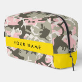 Pink und Green Camouflage Ihr Name Persönlich gest Waschbeutel (Rechte Ecke)