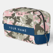 Pink und Green Camouflage Ihr Name Persönlich gest Waschbeutel (Rechte Ecke)