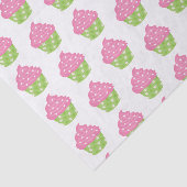 Pink und Green Cupcake Tissue Paper Seidenpapier (Ausschnitt)