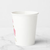 Pink und Green Elephant Babydusche Papier Cup Pappbecher (Links)