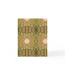 PInk und Green Fantasia Postkarte