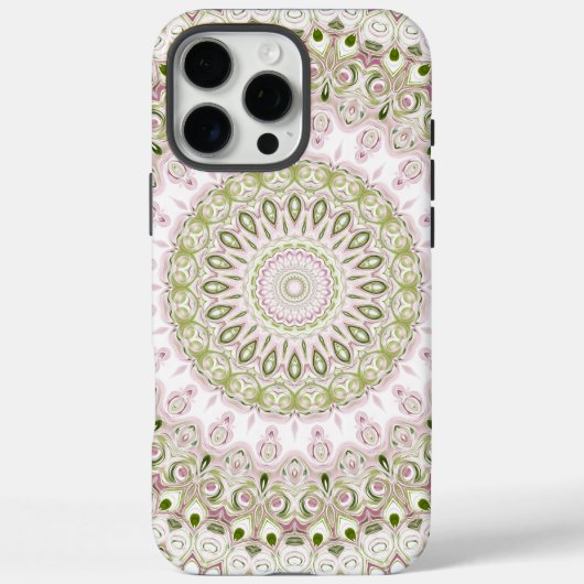 Pink und Green Floral Mandala Design Case-Mate iPhone Hülle (Rückseite)