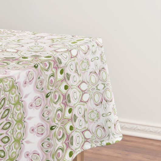 Pink und Green Floral Mandala Design Tischdecke (Beispiel)