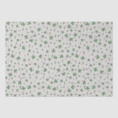 Pink und Green Gingham St Patricks Day Seidenpapier (Vorderseite)