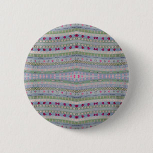 Pink und Green Hübsch Hearts Muster Button