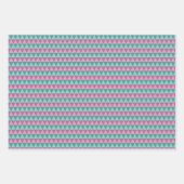 Pink und Green Pine Tree Muster Geschenkpapier Set (Vorderseite 2)