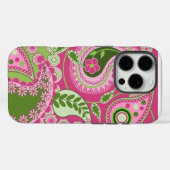 Pink und grün Paisley iPhone 16 Fall Case-Mate iPhone Hülle (Rückseite (Horizontal))