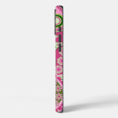 Pink und grün Paisley iPhone 16 Fall Case-Mate iPhone Hülle (Rückseite / Links)