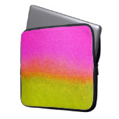 Pink und grüne Aquarellfarbenmischung Laptopschutzhülle (Vorderseite Links)
