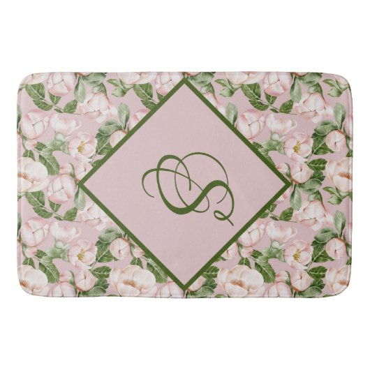 PINK UND GRÜNE FLÜGEL  BADEMATTE (Vorderseite)