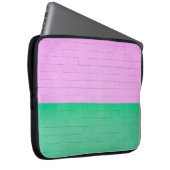 PINK UND GRÜNE GESTALTETE WAND LAPTOPSCHUTZHÜLLE (Vorne Rechts)