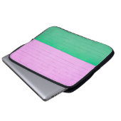 PINK UND GRÜNE GESTALTETE WAND LAPTOPSCHUTZHÜLLE (Vorne Knopf)