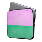 PINK UND GRÜNE GESTALTETE WAND LAPTOPSCHUTZHÜLLE (Vorderseite Links)