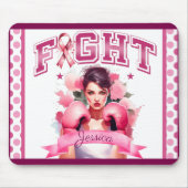 Pink und Hübscher Bluterbauchkrebs Mousepad (Vorne)