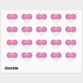Pink und Ivory Damask Danke, Ihr Sticker (Blatt)