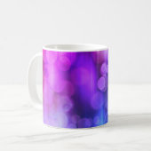 Pink und Lila Abstrakte Kreise Muster Kaffeemaschi Kaffeetasse (Vorderseite Links)