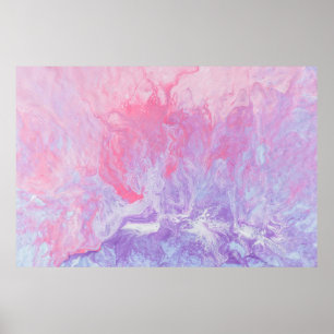 PINK UND LILA ABSTRAKTE MALERIE POSTER