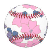 PINK UND LILA BLUME BASEBALL (Vorderseite)