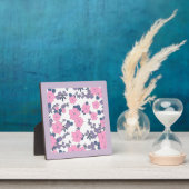 PINK UND LILA BLUME FOTOPLATTE (InSitu)