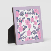 PINK UND LILA BLUME FOTOPLATTE (Vorderseite)