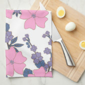 PINK UND LILA BLUME GESCHIRRTUCH (Viertel Falte)