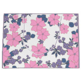PINK UND LILA BLUME GROßE GESCHENKTÜTE (Vorderseite)