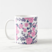PINK UND LILA BLUME KAFFEETASSE (Links)