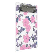 PINK UND LILA BLUME MINI KLEMMBRETT (Schrägansicht)