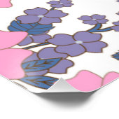 PINK UND LILA BLUME POSTER (Ecke)