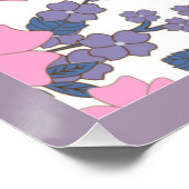 PINK UND LILA BLUME POSTER (Ecke)