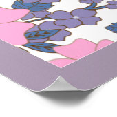 PINK UND LILA BLUME POSTER (Ecke)
