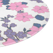 PINK UND LILA BLUME SCHNEIDEBRETT (Ecke)