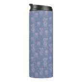 Pink und Lila Cartoon Cactus Pattern Thermosbecher (Nach rechts gedreht)