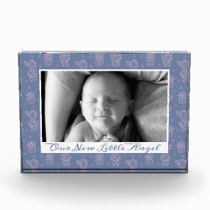Pink und Lila Cartoon Kakteen-Muster Fotoblock