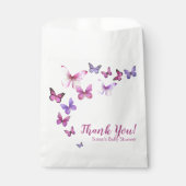 Pink und Lila eine kleine Schmetterlingsdusche Geschenktütchen (Vorderseite)