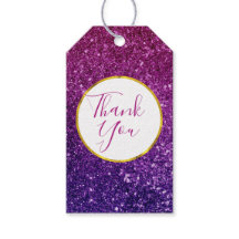 Pink und Lila funkelnde Edelsteine Vielen Dank