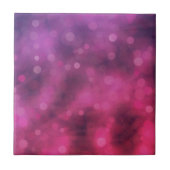 Pink und Lila funkelnde Lichter Bokeh Muster Fliese (Vorderseite)